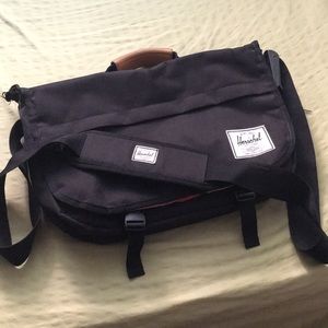 Herschel Black Messenger Bag/Satchel